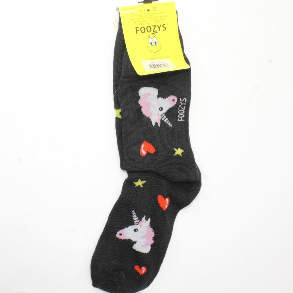 Lot Of 3 Novelty Socks Foozy's Disney Slippers Size 9-11 Mermaids Unicorns - Picture 8 of 10